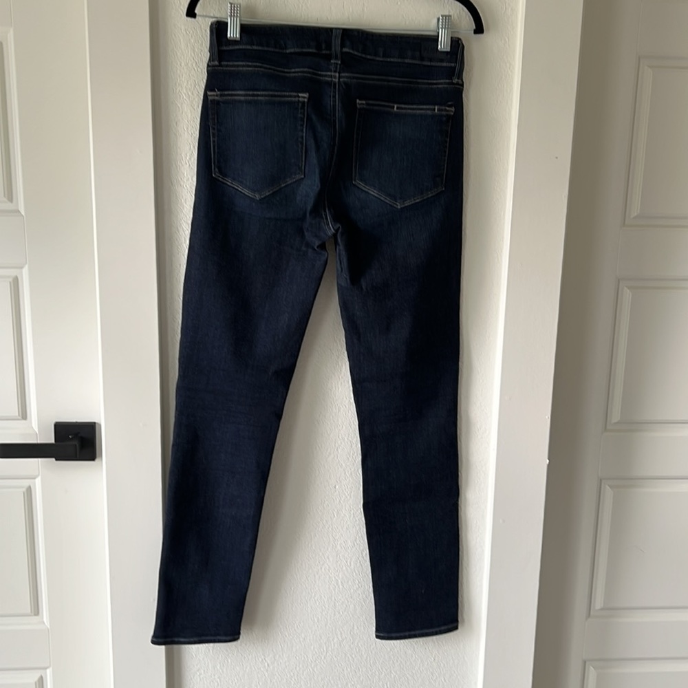 Paige Skyline Ankle Peg Dark Wash Jeans - Picture 10 of 10